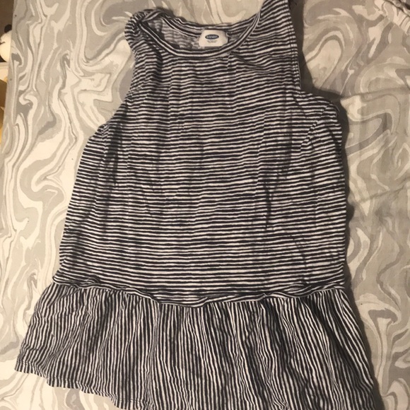 Old Navy Striped Ruffle Tank - Picture 2 of 4